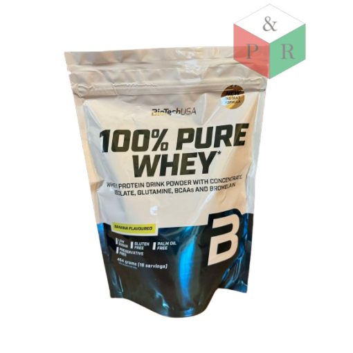 100% PURE WHEY protein italpor banán ízű 454g