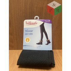 Bellinda Winter 100 den fekete L 44/48 hot print