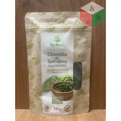 Biomenü Chlorella és Spirulina algatabletta 125g