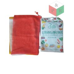 Újrahasználható zöldség és gyümölcsös zsák