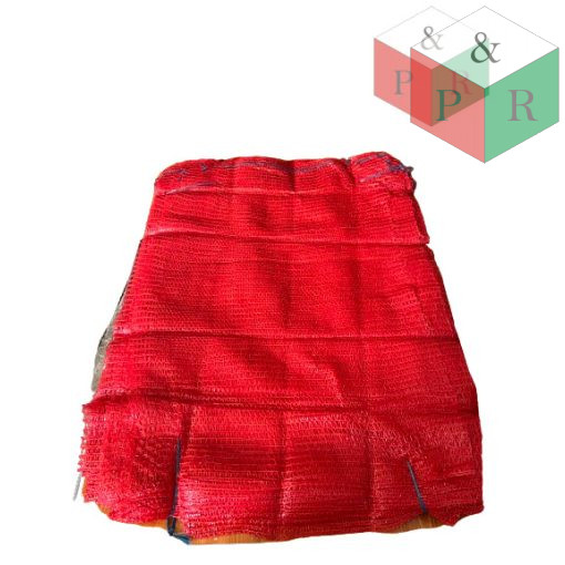 Raschel zsák 50x80 piros BÁLA