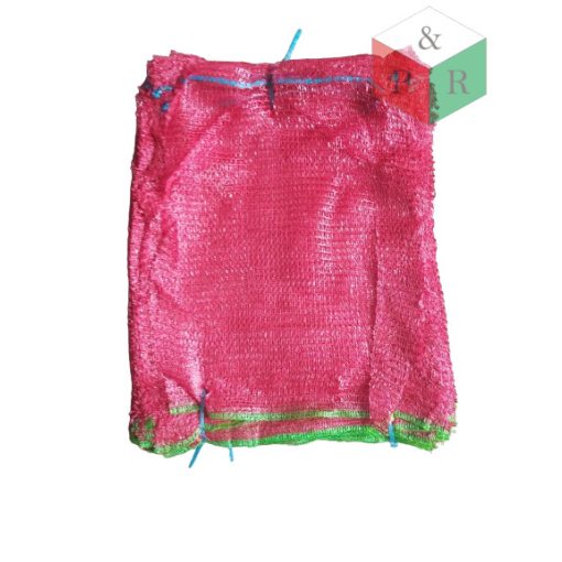 Raschel zsák 40x60 piros (kínai), BÁLA