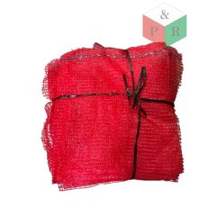 Raschel zsák 33x47  piros (magyar)